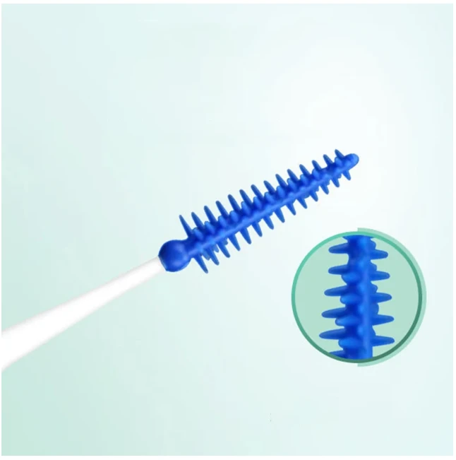 200pcs Interdental Silicone Brushes Dental Toothpicks Brush Between Teeth Silicone Toothpicks With Thread Oral Cleaning Tool-6