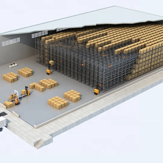 Automatic Warehouse Stacker Crane Automated Storage Retrieval Racking System