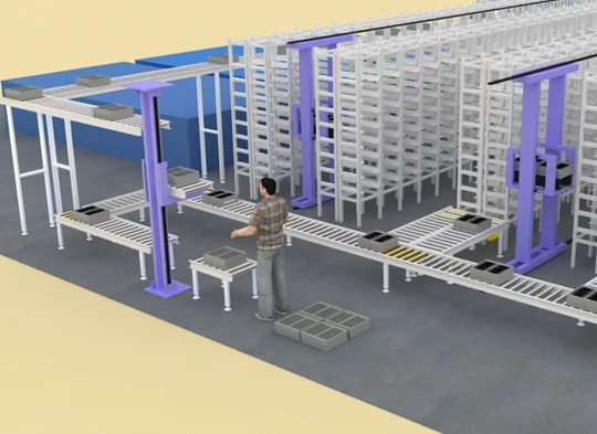 Warehouse Automatic Storage Retrieval System Automatic Robotic ASRS Racking Warehouse Storage Racking System