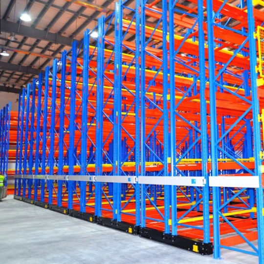 Heavy-Duty Automated Mobile Storage System Electrically Operated Mobile Shelves