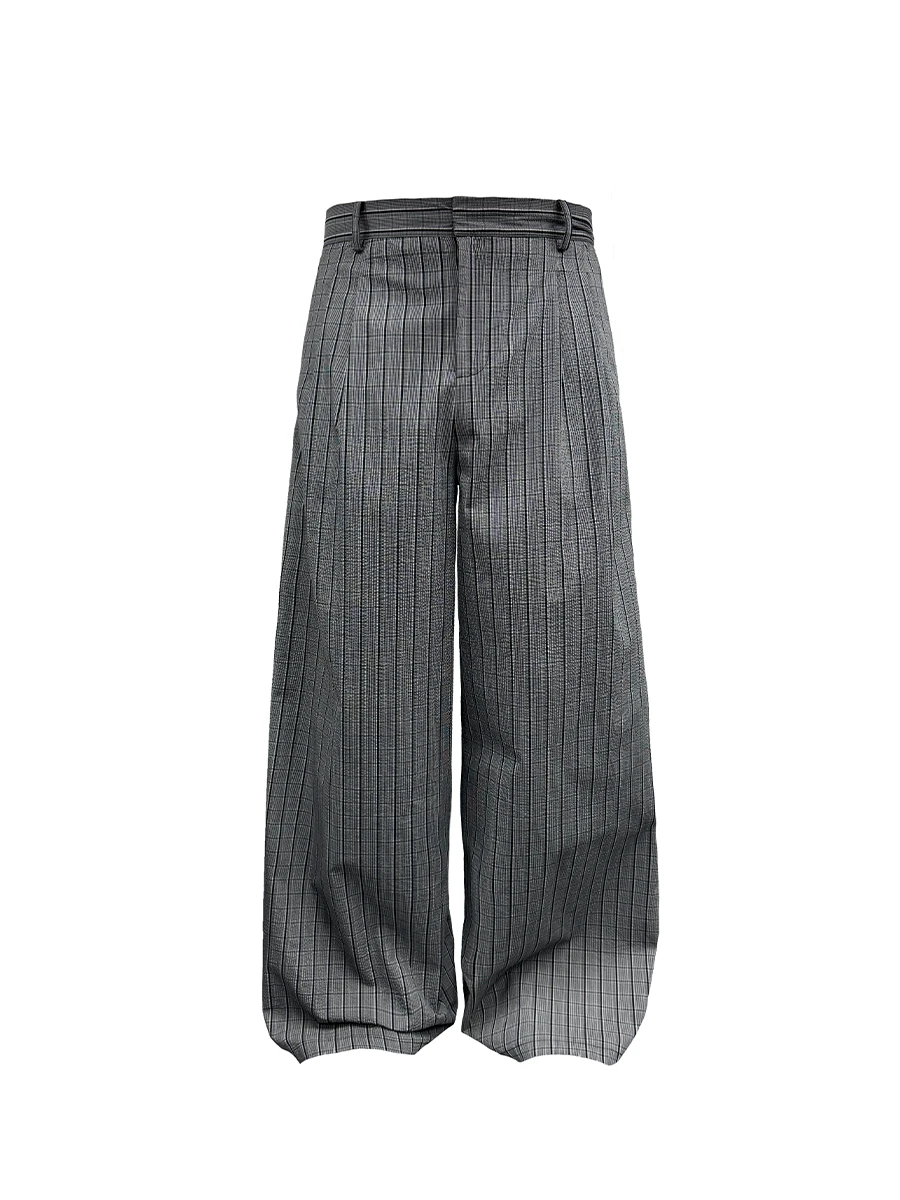 パンツ jcaesar studio JCAESAR PLAID PANTS Jcaesar Plaid Pants | Wide Leg Check Trousers for Unisex Style