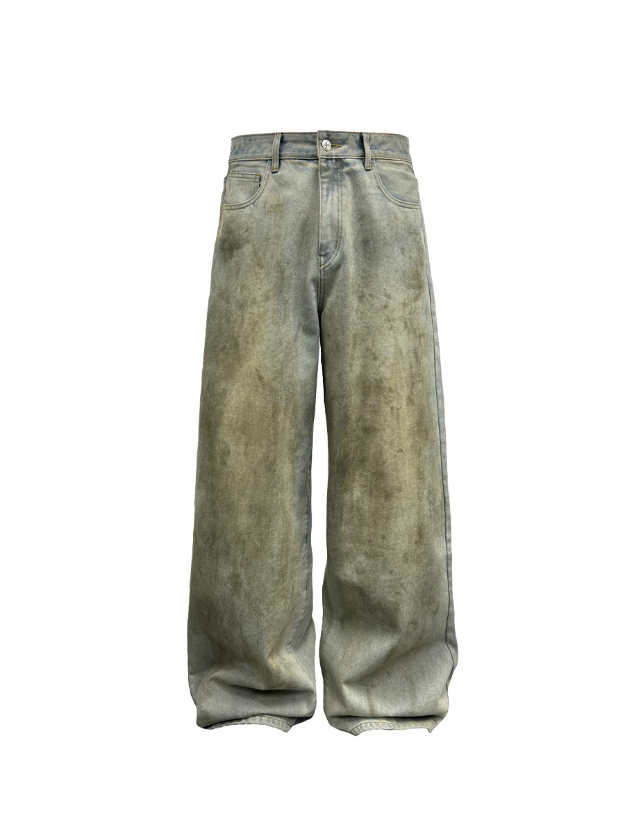 デニム・ジーパン JCAESAR STUDIO WASHED Baggy DENIMS Jcaesar Dirty Denims – Mud-Dyed Wide-Leg Vintage Jeans