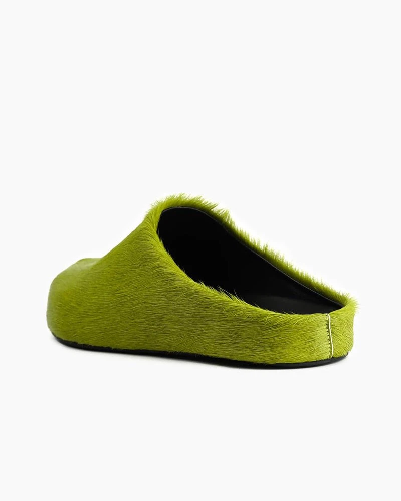 Designer Real Fur Slides Clogs Mules Flat Luxury Slippers (Women)