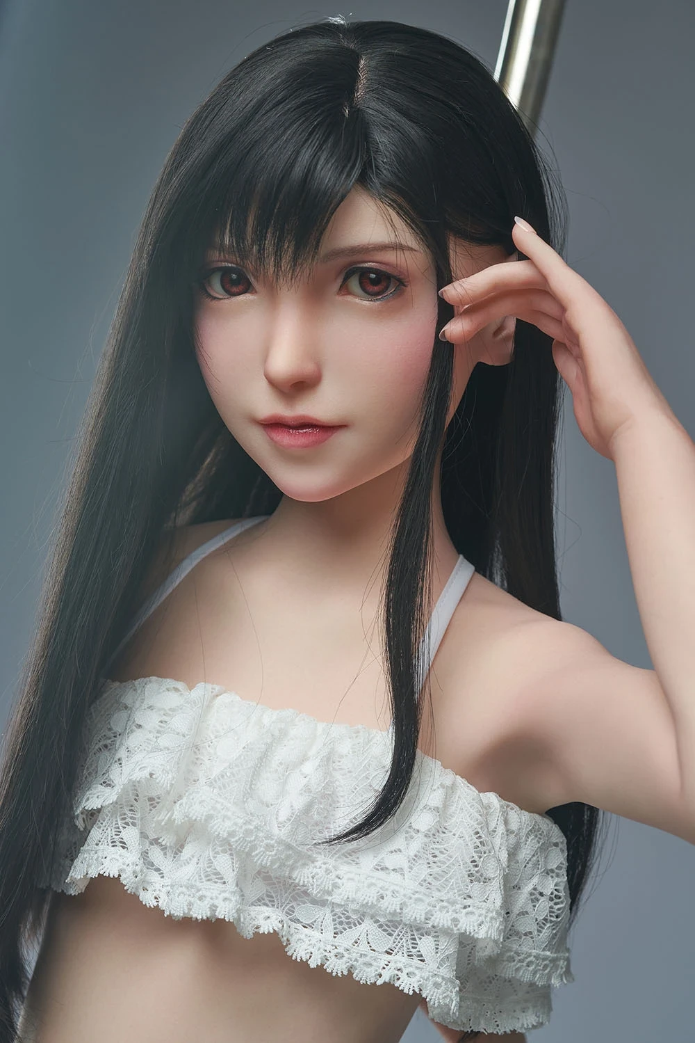 Tifa   Flat Chest Anime Sex Doll with Silicone Head