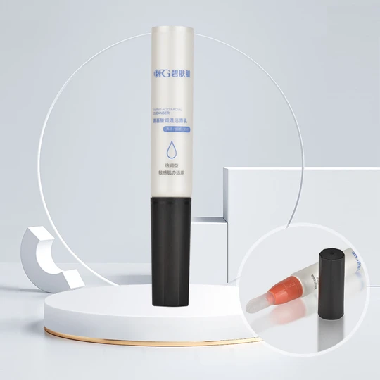 K190110-D19mm soft Silicone brush  Tip Tube with Screw Cap