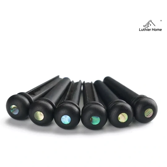 6Pcs Ebony Pin with Abalone