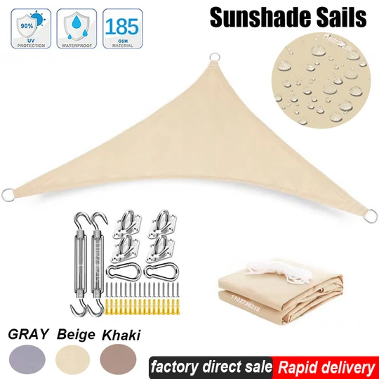 3x3x3 Triangle Sun Shade Sail 