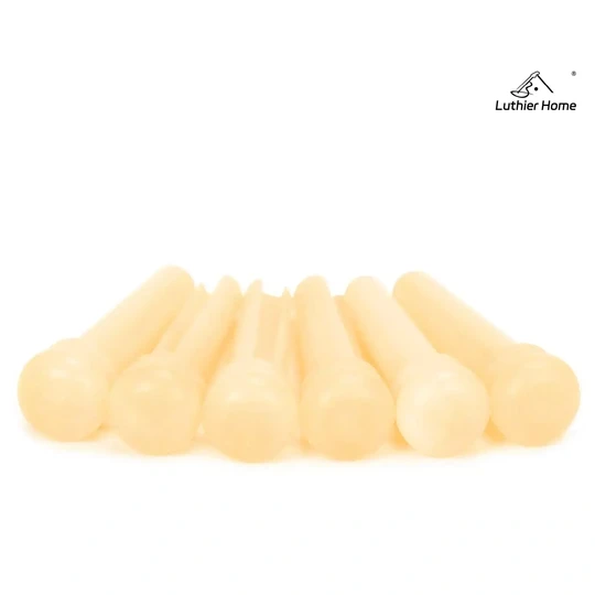 6Pcs Unbleached Real Cow Bone Pins 