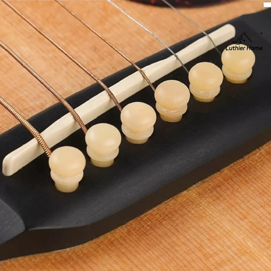 6Pcs Unbleached Real Cow Bone Pins 