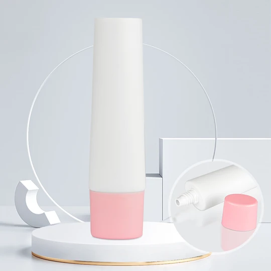 K300602-D30mm Oval Head Plastic Tube with Screw-on Cap