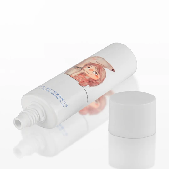 K300603-D30mm Oval Head Plastic Tube with Screw-on Cap