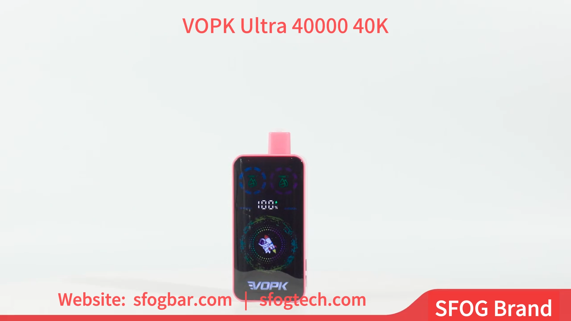 VOPK ULTRA 40000 Puff 40K 2 in 1 Flavor Disposable Vape With Full-screen Smart display