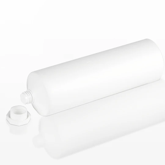 K350401-D35mm Flat Head Plastic Tube with Octagonal Screw Cap