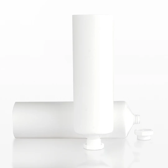 K350401-D35mm Flat Head Plastic Tube with Octagonal Screw Cap