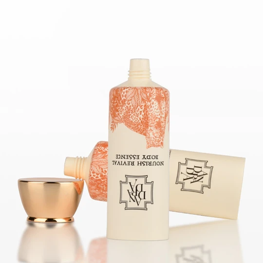 K350210-D35mm Flat Head Plastic Tube with Screw On Cap