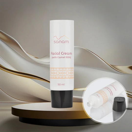 K350207-D35mm Flat Head Plastic Tube with Screw On Cap