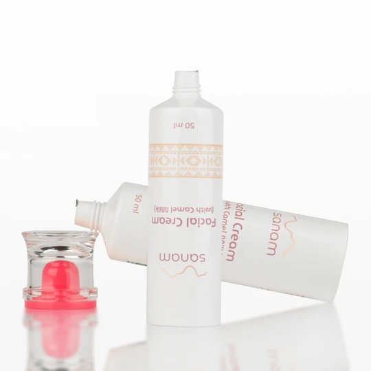 K350208-D35mm Flat Head Plastic Tube with Screw On Cap