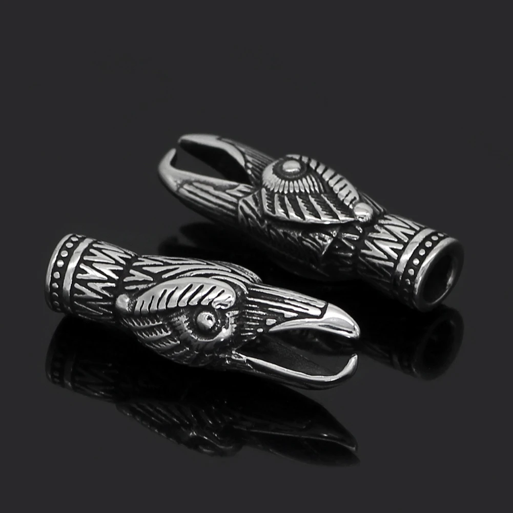Men's necklace accessories, stainless steel crow head accessories