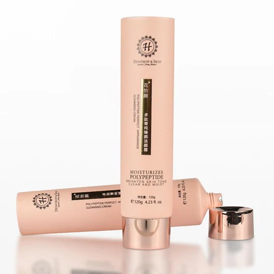 K400201-D40mm Flat Head Plastic Tube with Screw On Cap