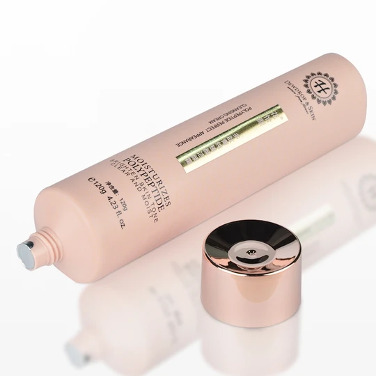 K400201-D40mm Flat Head Plastic Tube with Screw On Cap