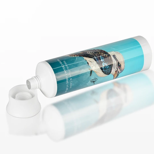 K400202-D40mm Flat Head Plastic Tube with Screw On Cap