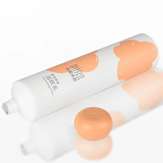 K400203-D40mm Flat Head Plastic Tube with Round Screw On Cap