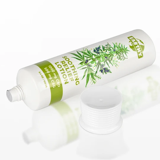 K400205-D40mm Flat Head Plastic Tube with Screw On Cap