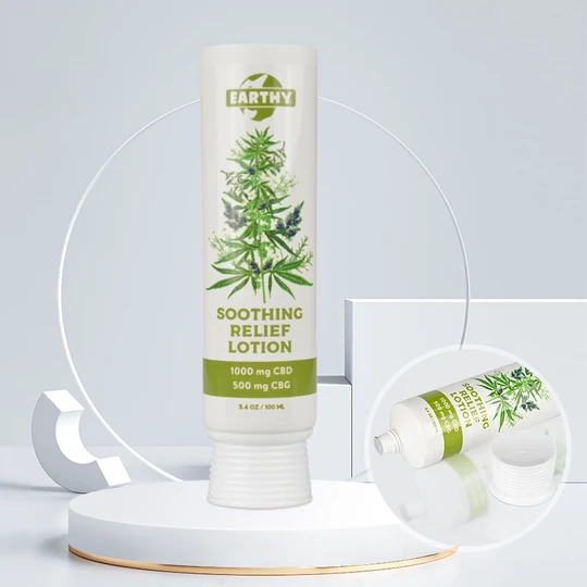 K400205-D40mm Flat Head Plastic Tube with Screw On Cap