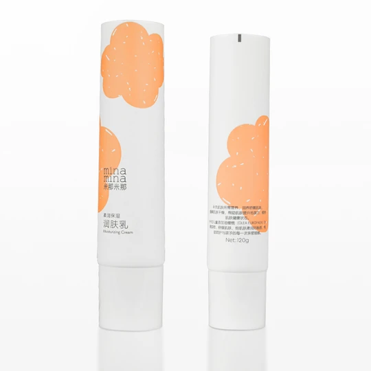 K400206-D40mm Flat Head Plastic Tube with Screw On Cap