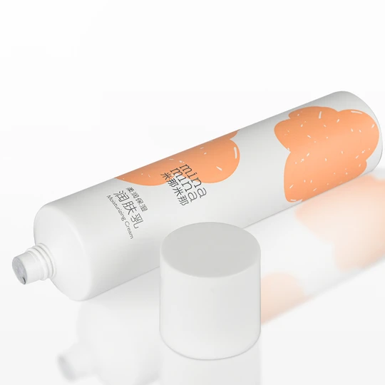 K400206-D40mm Flat Head Plastic Tube with Screw On Cap