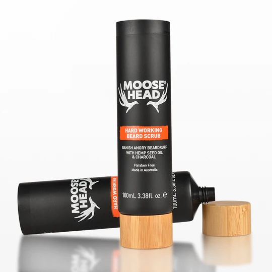 K400208-D40mm Flat Head Plastic Tube with Screw On Cap