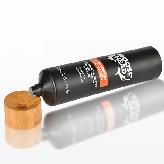 K400208-D40mm Flat Head Plastic Tube with Screw On Cap