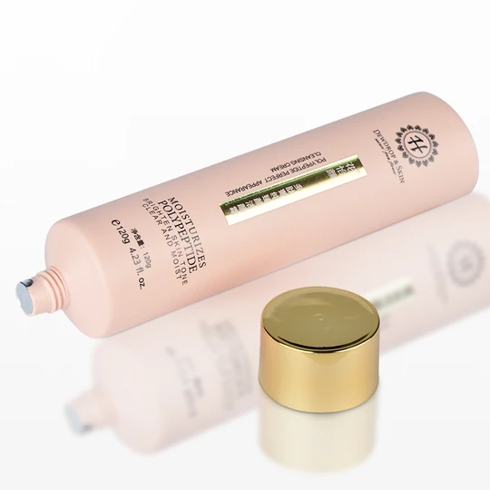 K400209-D40mm Flat Head Plastic Tube with Screw On Cap