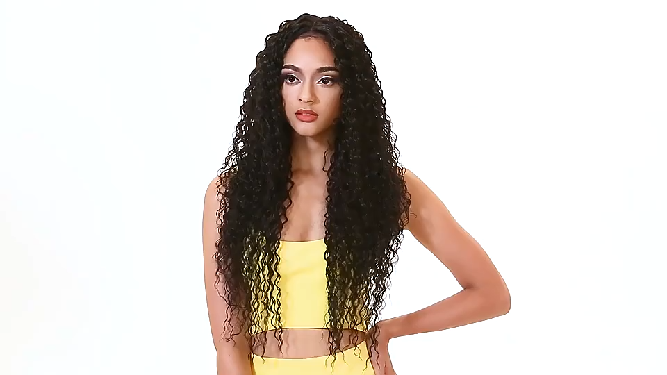30Inch Kinky Curly Blonde Ombre Wig - Heat Resistant Synthetic for Black Women
