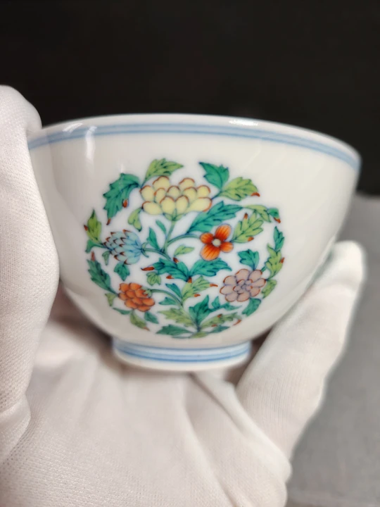 Ningjingtang Round Floral Cup