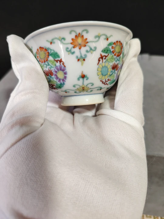 Doucai Round Chrysanthemum Cup