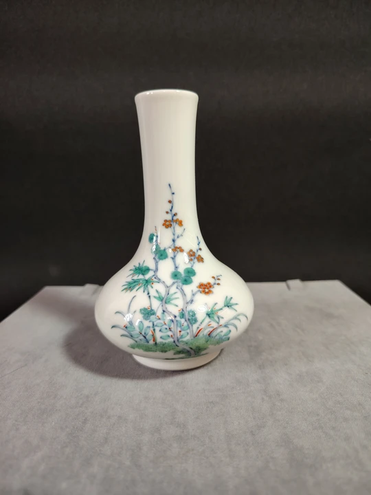 Qing Dynasty Doucai Pine, Bamboo, and Plum Blossom Vase