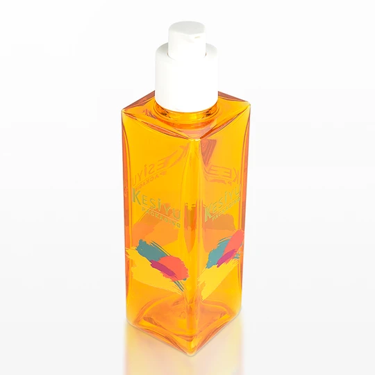 Square PET bottle with lotion Pump 