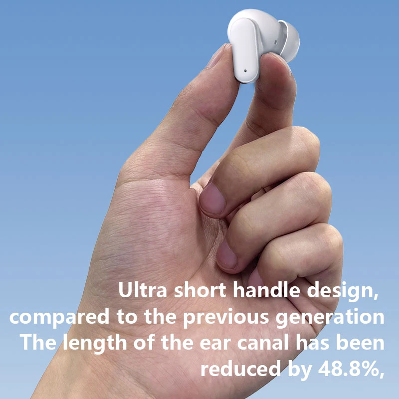 Bluetooth Headset Wireless Noise Reduction-White