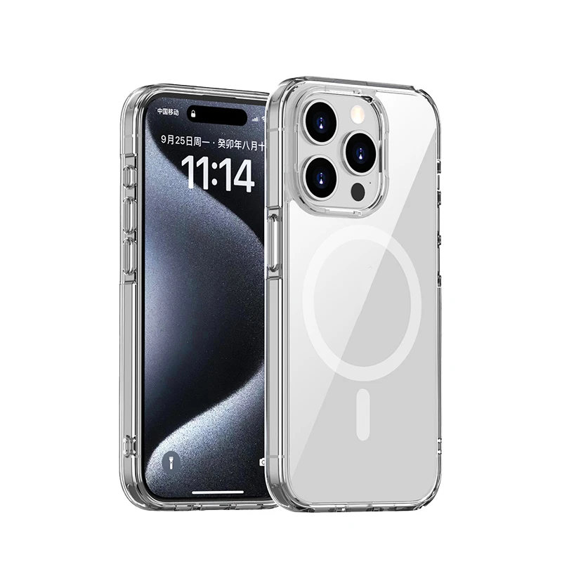 For iPhone MagSafe Clear Case Slim Shockproof Wireless Charging Cover