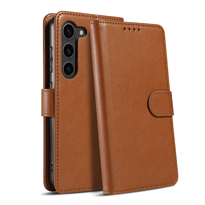 For Samsung Galaxy S Series Flip Leather Case Magnetic RFID Blocking