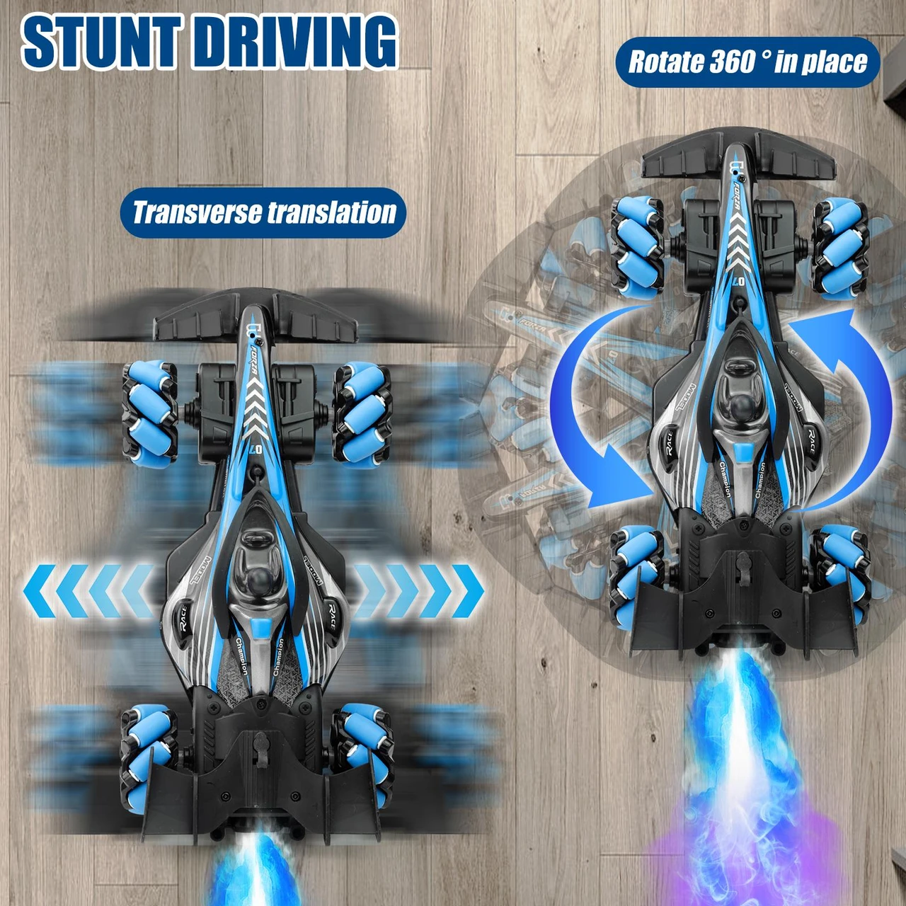 360° Remote Control Stunt Car – Rechargeable RC Drift Car, Double-Sided Driving, All-Terrain, High-Speed Climbing Vehicle with LED Lights for Kids & Adults