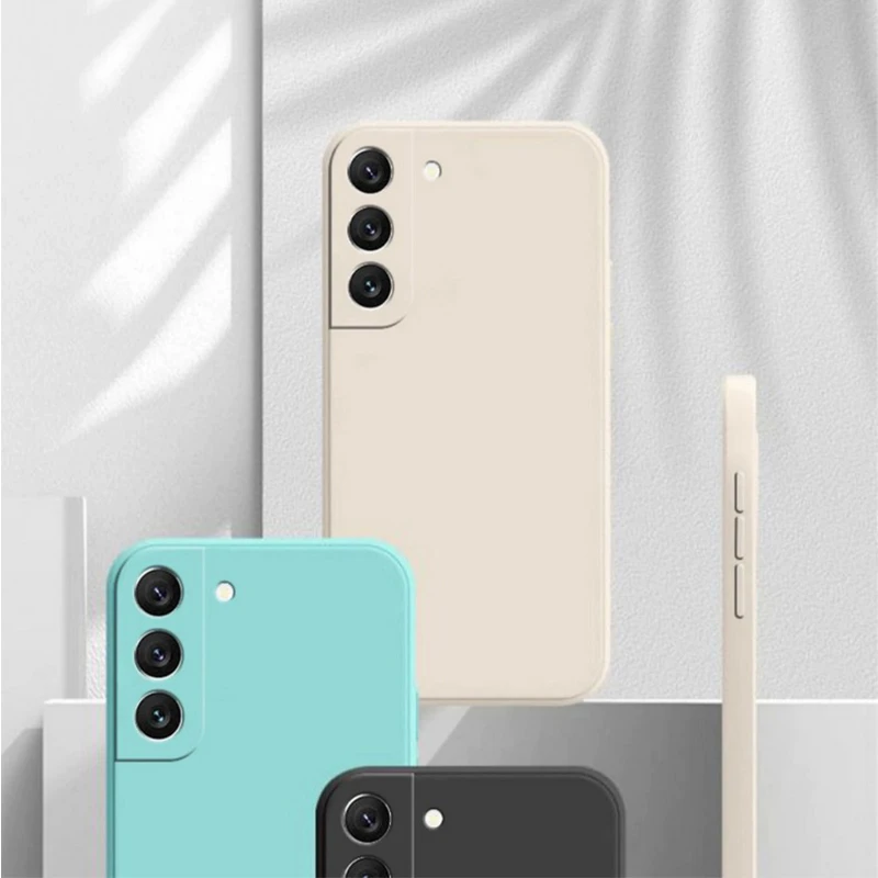 For Samsung Galaxy S Series Liquid Silicone Soft Phone Case