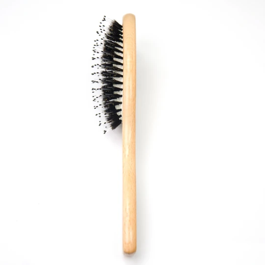 Boar bristle hairbrush