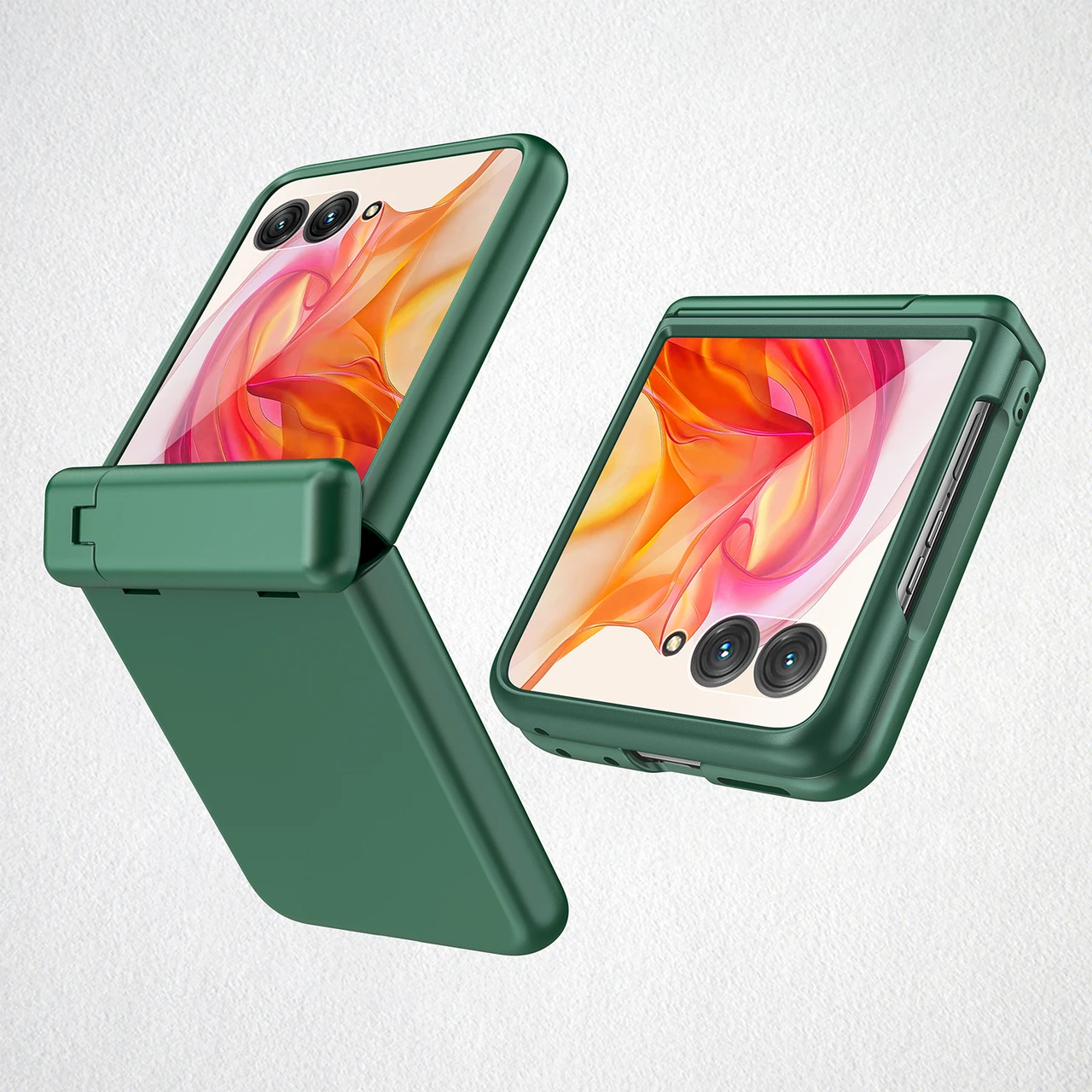 For Motorola Razr 50 Ultra Hinge Guard Glossy PC Foldable Case