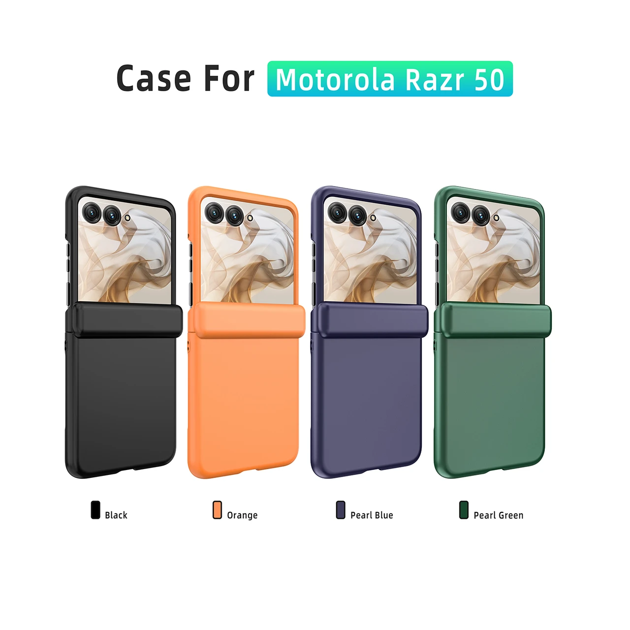 For Motorola Razr 50 Glossy Enamel Case Slim AntiScratch Shockproof Cover