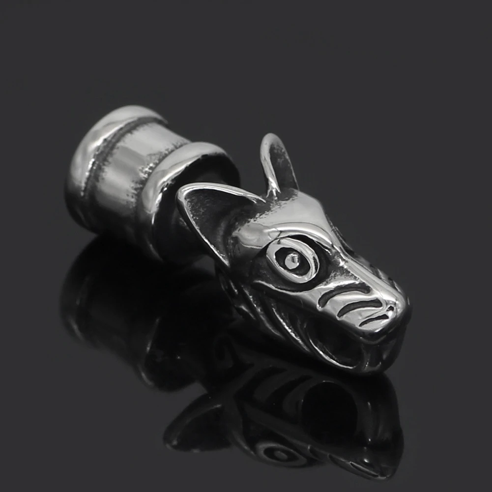 Men's necklace accessories, stainless steel long face headband, tail accessories
