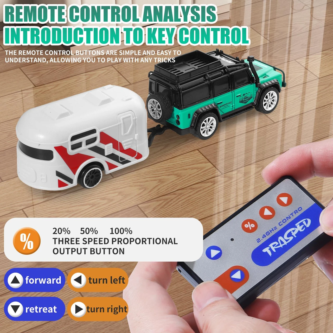 Alloy Off-Road Mini RC Monster Truck – 1:64 Scale Remote Control Car with LED Lights, USB Rechargeable – Fun Toy for Kids