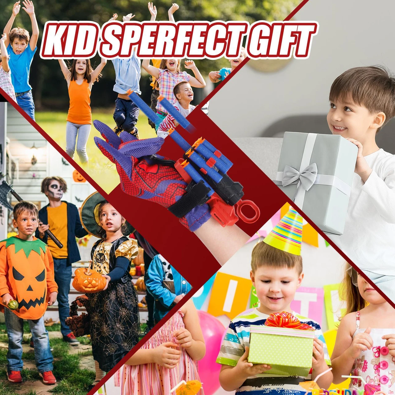 Spider Web Slinger Toy for Kids Age 5-7 - Glove Launcher for Outdoor Play, Ideal for Birthday, Halloween, and Christmas