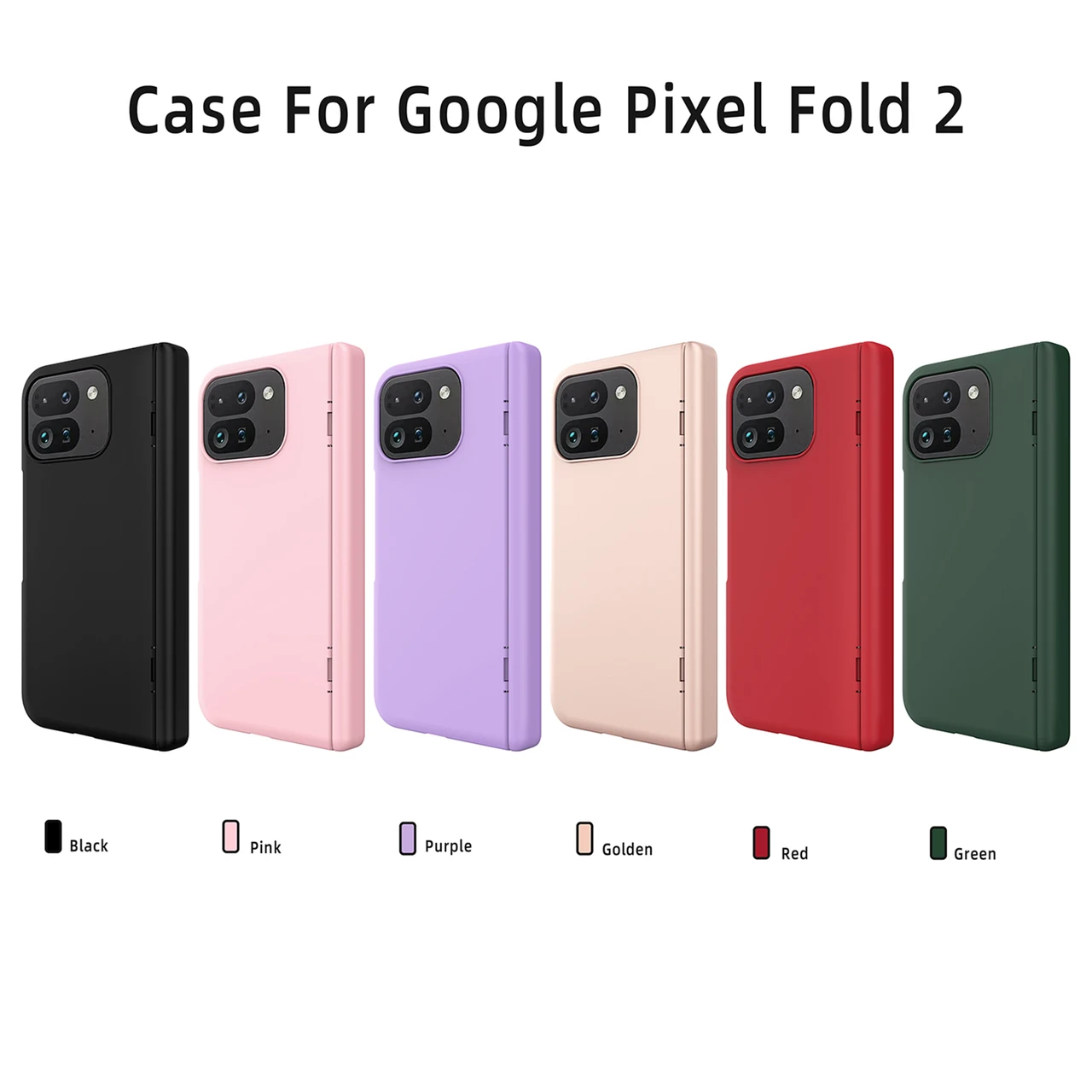For Google Pixel Fold 2 Hinge PC Case Full Cover Shockproof Shell